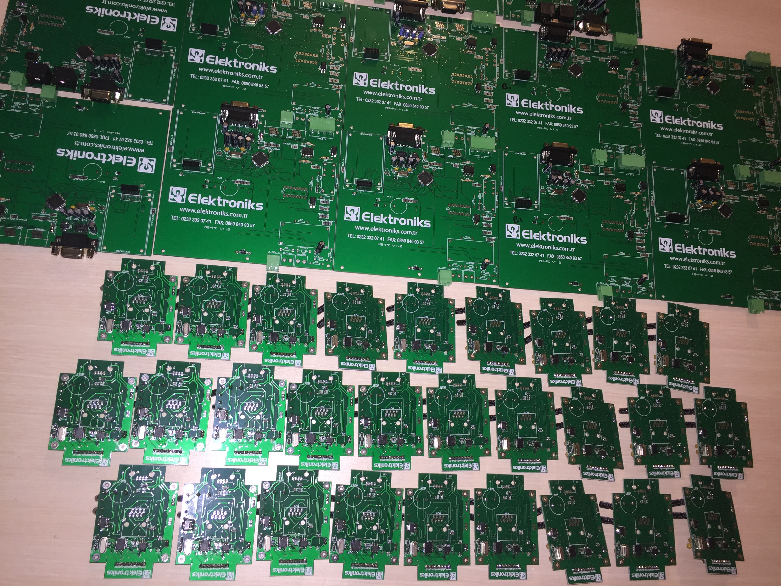 Picture from sample production batch